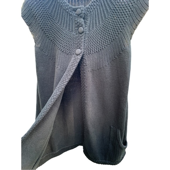 NWT Access Liz Claiborne Black Knit Fly Away Sweater Size XL Sleeveless Sweater - Picture 8 of 9